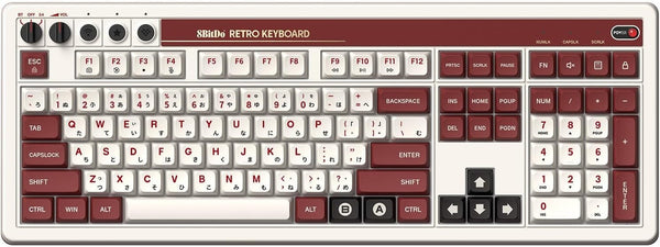 8BitDo Retro 108 Mechanical Keyboard Fami Edition