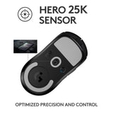 Logitech - PRO X SUPERLIGHT Trådlös Spelmus - Svart