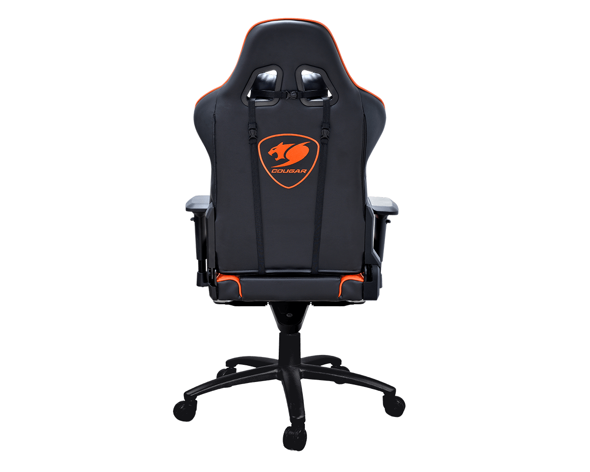 Cougar Armor Svart/Orange - Gamerstol - PU-läder - Upp Till 120 KG