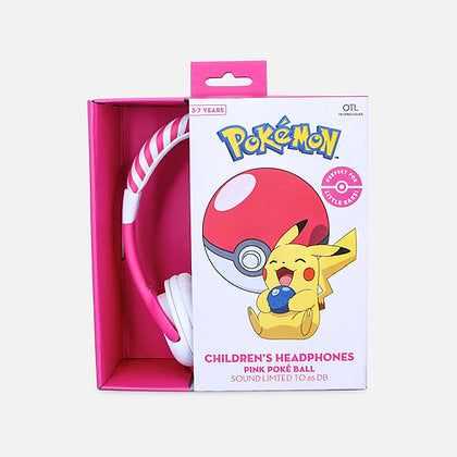 OTL - Juniorhörlurar - Pokemon Pokeball Pink (PK0842)