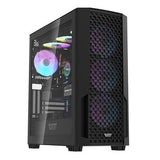 Datorfodral Darkflash DF2100 + 4 ARGB-fläktar (svart)