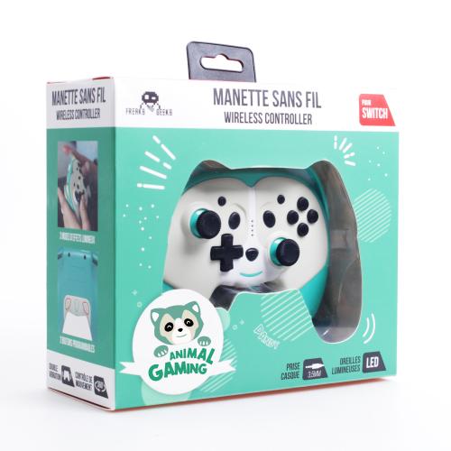 Freaks and Geeks Pandy – grøn trådløs Switch-controller – produktfoto
