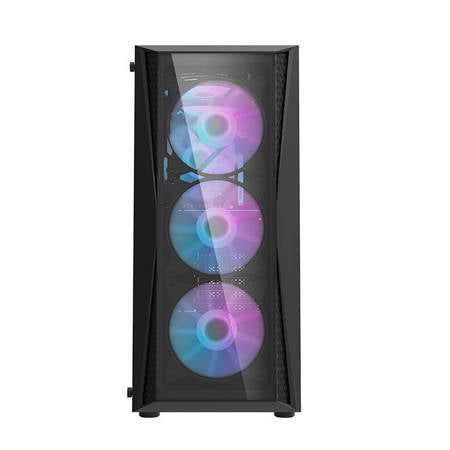 Darkflash DK352 Plus Datorfodral + 4 Fläktar (svart)
