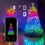 Twinkly Strings 400L RGB Ljuskedja Svart/grön BT/WIFI Gen II IP44 32 Meter
