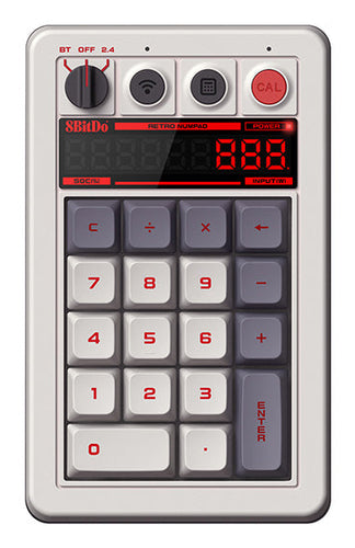 8BitDo Retro 18 Mechanical Numpad N Edition – Numpad med regnemaskinedisplay