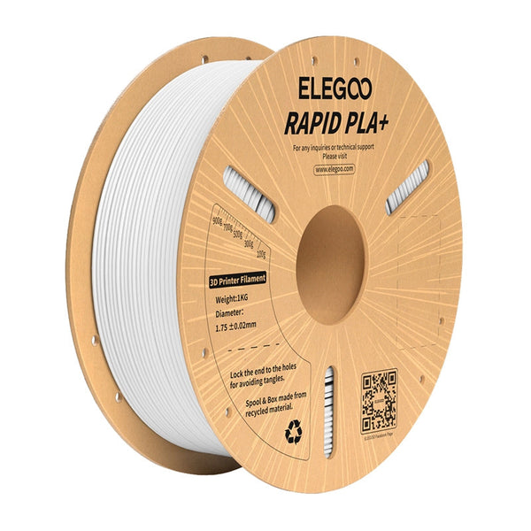 Elegoo Rapid PLA+ filament – hvid, 1 kg