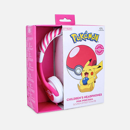 OTL - Juniorhörlurar - Pokemon Pokeball Pink (PK0842)