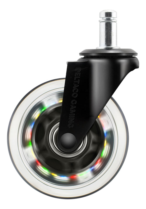 Deltaco Gaming RGB Caster Gaming Stol