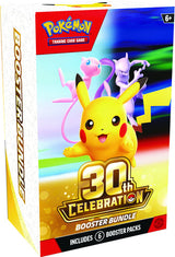 Pokémon TCG 30th Celebration – Booster Bundle – 6 pakker – boosteræske skråt forfra