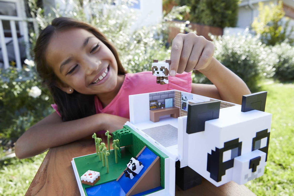 Minecraft - Mob Head Mini&#039;s Panda Playset (HLL25)
