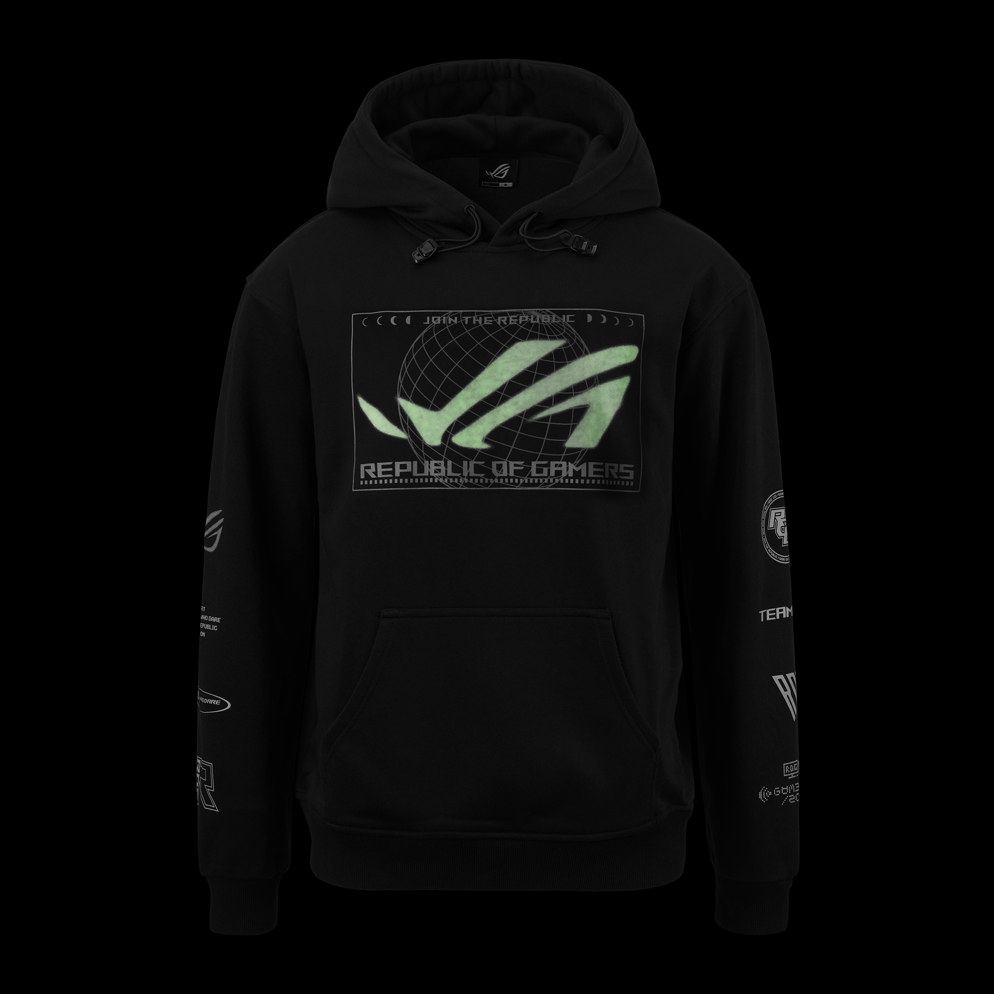 ASUS ROG COSMIC LIT HOODIE - Regular Fit - Svart