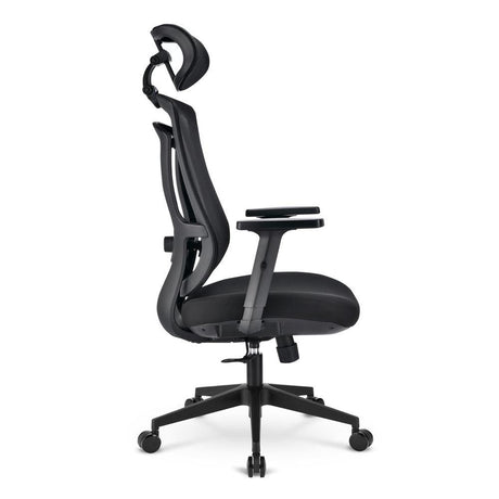 Sharkoon OfficePal C10 Black Mesh Back 3D Headrest 3D Lumbar Support Class 4 110kg Ergonomic Office Chair Sharkoon