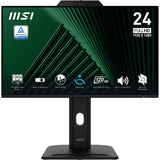 MSI PRO MP242PMGDE (60 cm (23.8 inches), black, FullHD, IPS, webcam, microphone, HDMI, DP, VGA, USB hub, 120Hz panel)