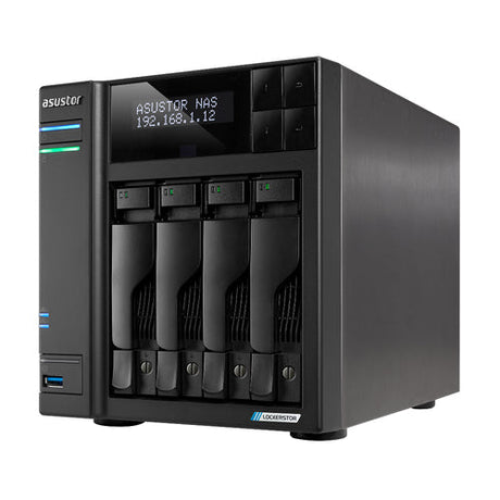 Asustor LOCKERSTOR 4 Gen2 (AS6704T) – set skråt forfra (vinkel 4)