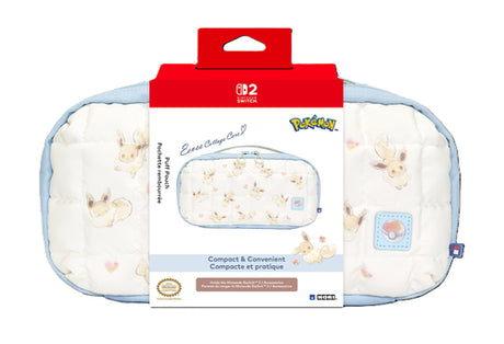 HORI - Puff Pouch for Switch 2 (Eevee Cottage Core) - Blue - Mid-size