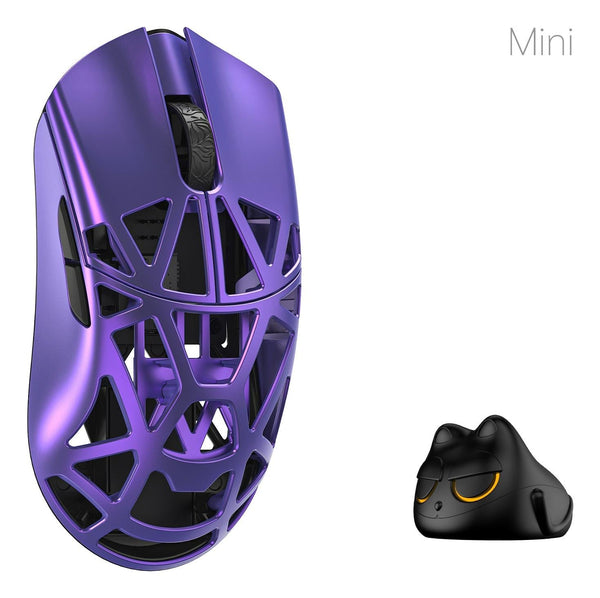 WLMouse Beast X Mini Pro Solid Sides trådløs 8K gamingmus – lilla