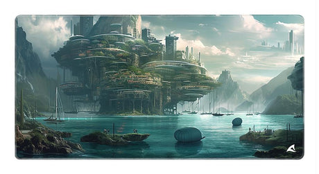 Sharkoon SKILLER SGP40 D6 Teal Multicolor 1000x500mm Water-Repellent Stitched Anti-Slip Gaming Mouse Pad Sharkoon