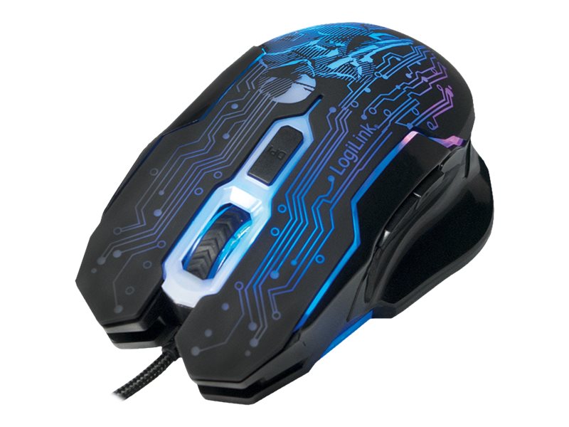 LogiLink Gaming Mouse Optisk Kabel Svart