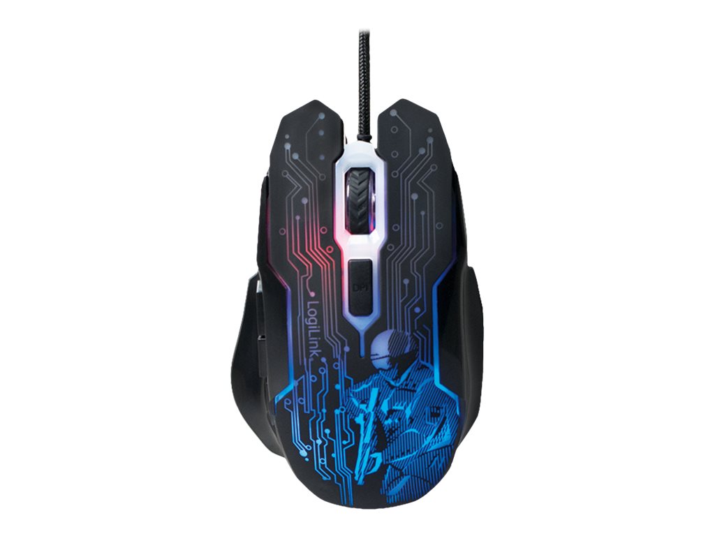 LogiLink Gaming Mouse Optisk Kabel Svart