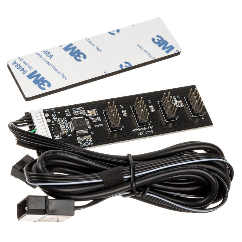 Kolink USB 2.0 Hub-kort, Inkl. 60 Cm USB &amp; Molex Kabel