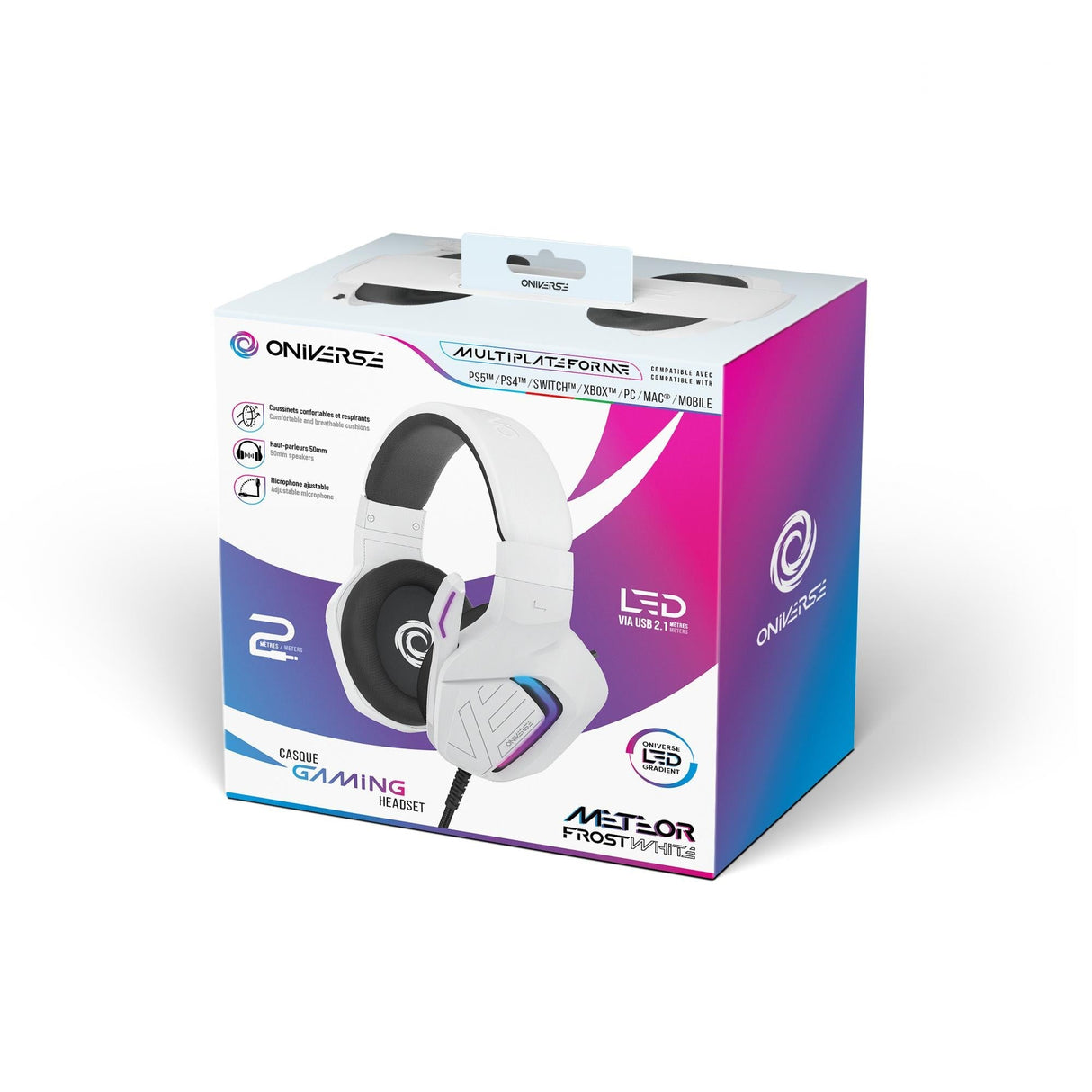 Oniverse Gaming Headset Meteor - Frost White