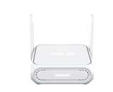 Hvid ASUS RT-BE58 Go rejserouter – front og overside