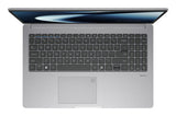 ASUS ExpertBook P1 PM1503CDA-S70264X – taster og arbejdsflade set ovenfra; tastaturlayout illustrativt
