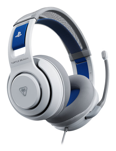Turtle Beach Atlas 200 – PlayStation-headset – Hvid – headset med mikrofon slået op