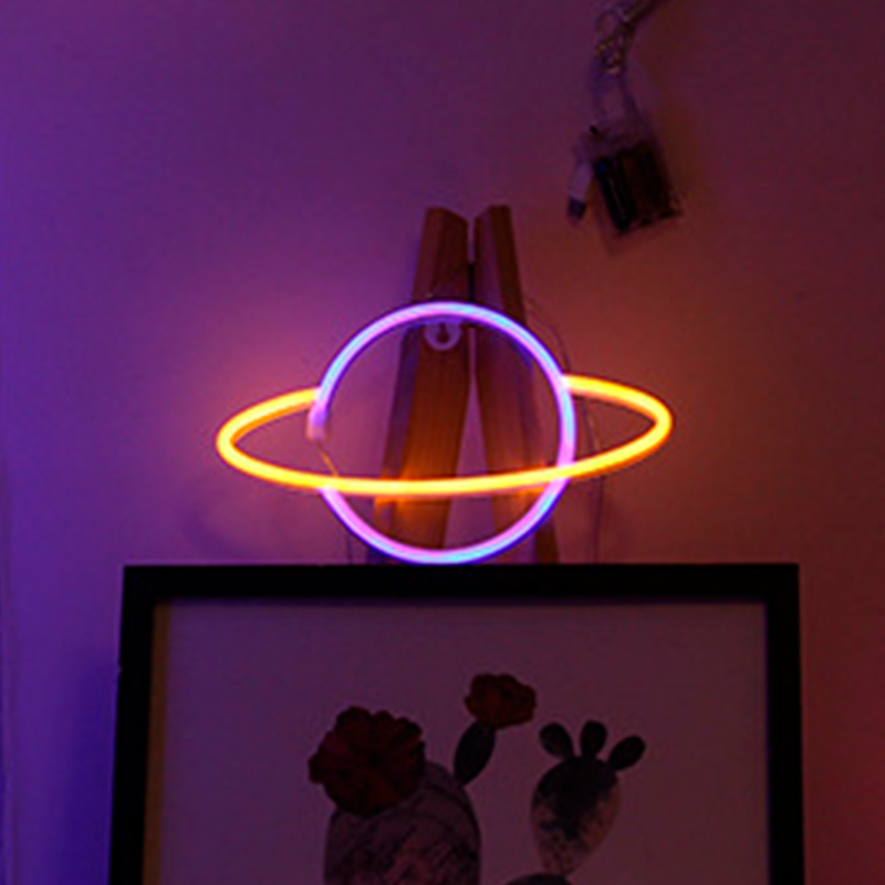 Planet Neon Led Lampa Blågul