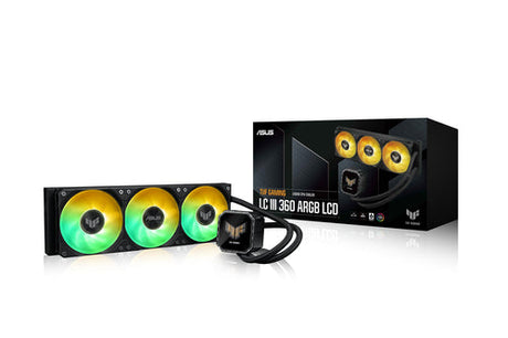 ASUS TUF Gaming LC III 360 ARGB LCD – emballage (vinkel 2)