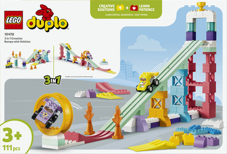 LEGO DUPLO 10478 – 3-i-1 kreative ramper med køretøjer – produktbillede 9