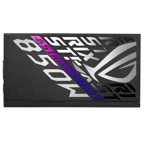ASUS ROG Strix 850W Platinum – sidepanel med ROG Strix-logo