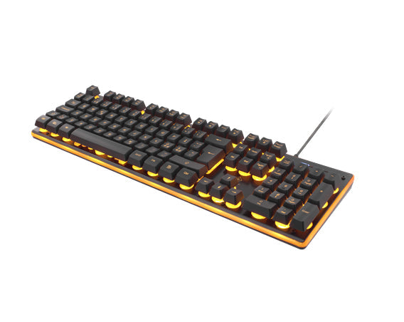 DELTACO GAMING GAM-021 Tangentbord Membran Orange Kablage Nordic