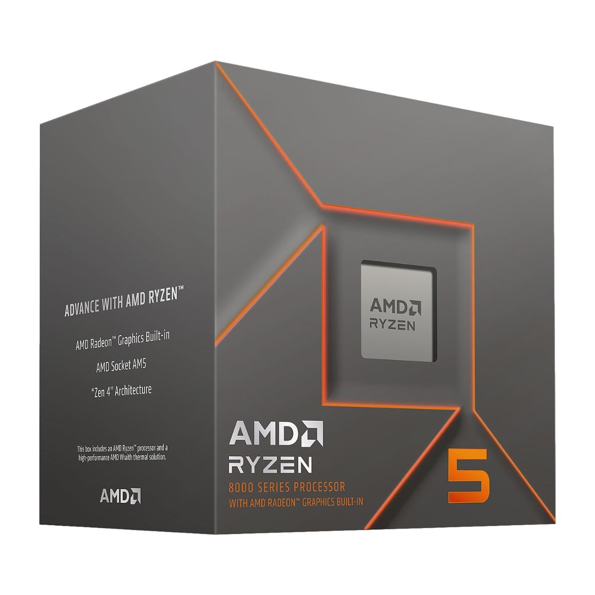 AMD Ryzen 5 8500G CPU 3,5 GHz 6 Kärnor AM5 (PIB - Med Kylare)