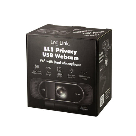 Logilink Webcam 1080p FHD Webcam + Mikrofon Privacy 96° LogiLink