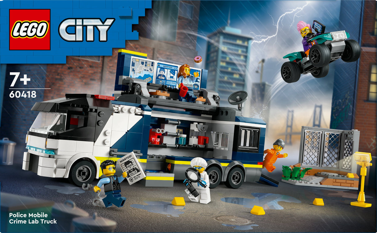 LEGO 60418 Stadspolisbil Med Laboratorium, Byggleksakssats