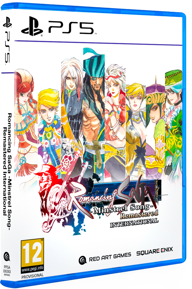 Romancing SaGa -Minstrel Song- Remastered International – PlayStation 5 – spilomslag