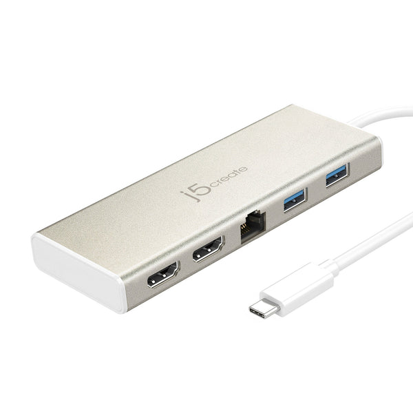 j5create JCD381-N – USB-C-dock med to HDMI-udgange