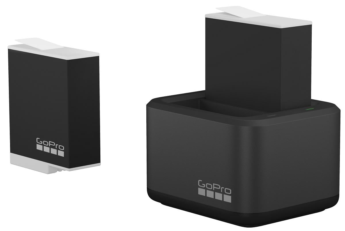 GoPro Dual Charger + 2x Enduro Batteries – HERO12/11/10 Power Kit GoPro