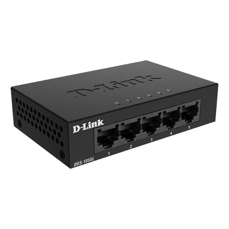D-Link DGS-105GL/E – 5-port Gigabit-switch i metal – produktbillede 1