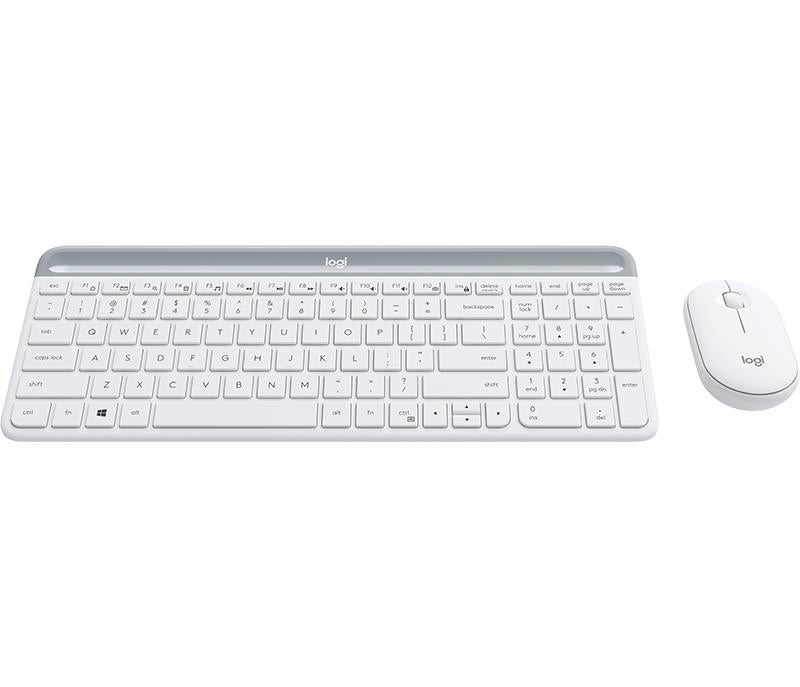 LOGITECH Slim Wireless Keyboard and Mouse Combo MK470 - OFFWHITE - NORDIC Logitech