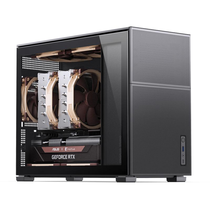 Jonsbo D31 MESH MATX Fodral, Härdat Glas - Svart
