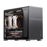 Jonsbo D31 MESH MATX Fodral, Härdat Glas - Svart