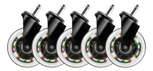 Deltaco Gaming RGB Caster Gaming Stol