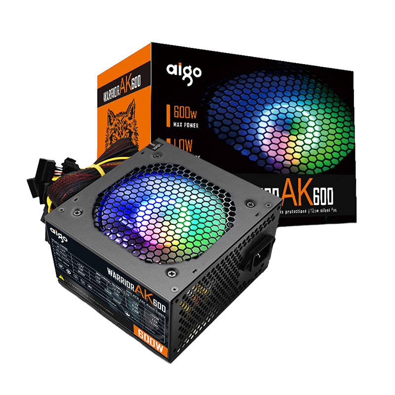 Aigo AK600 RGB Computer Strömförsörjning (svart)