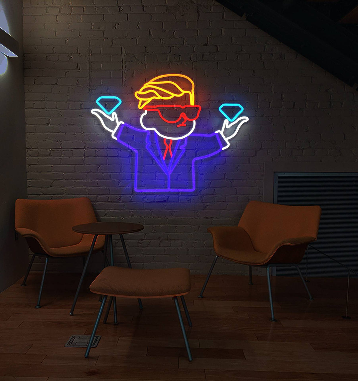 Geekd - Diamond Hands Neonlampa