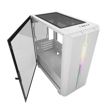 Datorfodral Darkflash DLM23 LED (vit)