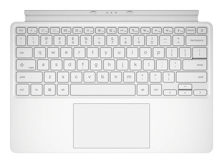 ASUS Chromebook CM32 CM3206DM4A-TR0145 – tastatur og arbejdsflade set ovenfra; layout på billedet er illustrativt