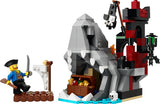 LEGO Creator 40597 – Uhyggelig piratø – bygget piratø med hajhoved og pirat på tømmerflåde
