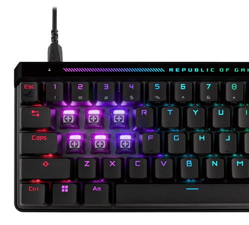ASUS ROG Falchion Ace HFX – tastatur med tysk DE-layout – Sort